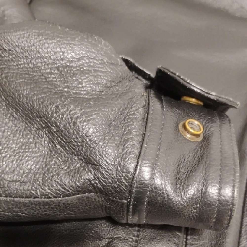 Covington Men's Black Leather Jacket Sz.S/C (X-62 CRATE) - Picture 12 of 14